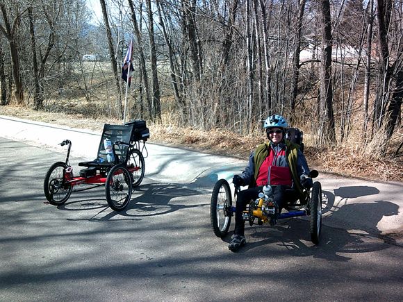 Just incase you've never heard of Recumbent Trikes, here's what they look like, you can see WHY we need a van or truck! :)