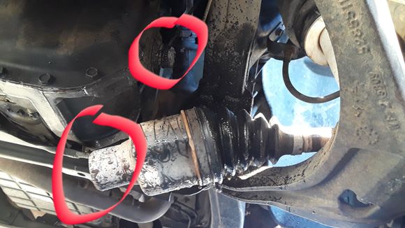 Driver side differential shaft snapped