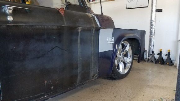 The wheel tuck is great, to me. It does interfere with the inner fender skirt. With a different wheel backspacing that would go away. Im not sure what Ill do about it. Not a problem right now.