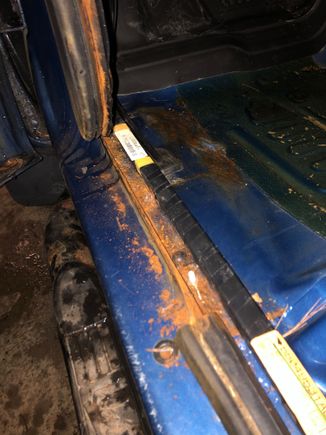 under driver side weather strip