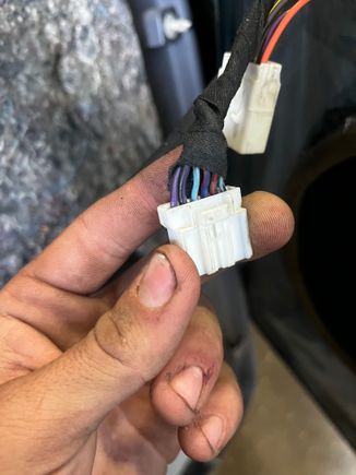 I have the same thing going on here this is the oem harness running into the door. 