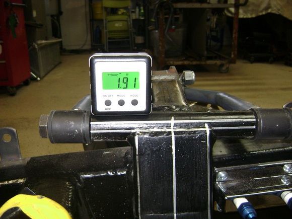 Passenger side. Should also be 5 degrees, but it should at least match. 