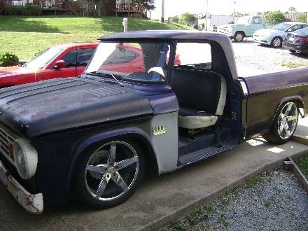 Here you can see the F100 patiently awaiting it turn. I hope to install the 5 speed over the winter. 