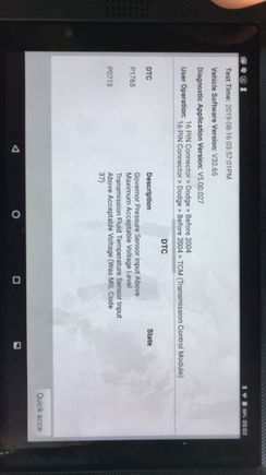 1996 Dodge Ram 5.9 

I rebuilt the transmission and these are the codes it gave me. Help