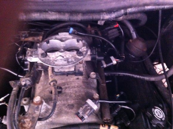 Time for the throttle body and intake I broke a screw on the tb :/ and hose up front and question what is the sensor thing on the back of the fuel rail on the right side?