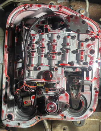 Underside of transmission.