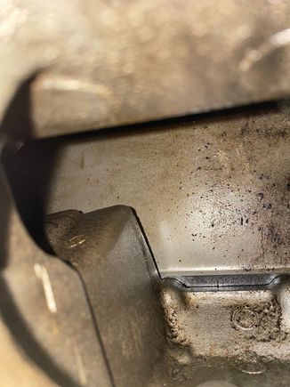 Inside manifold looking down at plenum, right side