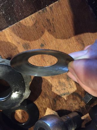 An old washer, no lip, assumed it wore off but maybe not?
