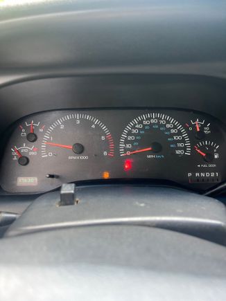 Started up my truck to let it warm up before i headed into town and these are the only 2 lights showing up, Also reads my tank is empty but i know i have half a tank