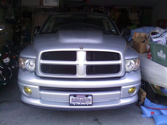 Cowl hood added along with a lucky find on ebay, the lower spoiler/lip for $127.50. Hardly used plus it just happened to be the right color