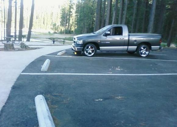 truck was covered in green dust (pollen) from the mountains, but as u can see truck still looks beast like