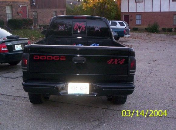 After installing the new rear bumper and removing stickers and side rails.