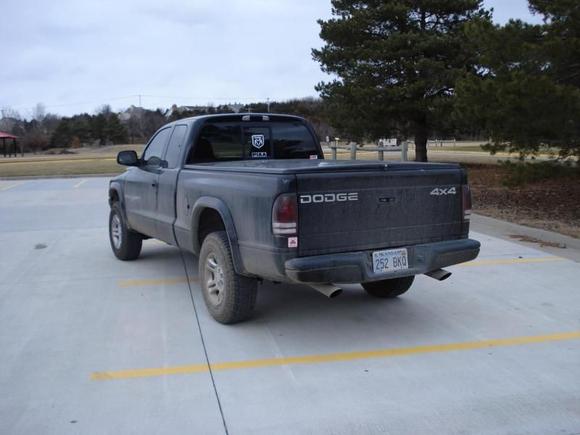 rear end with tinted tails.