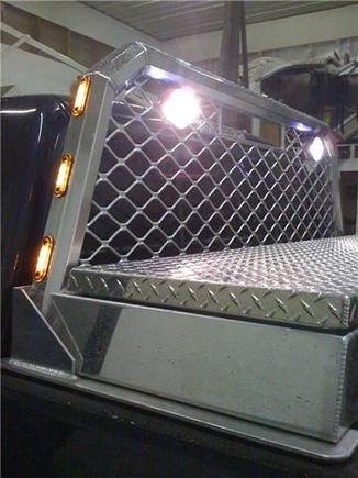 the LED's I wired in on the side and the fog lights I wired in the mesh all lit up