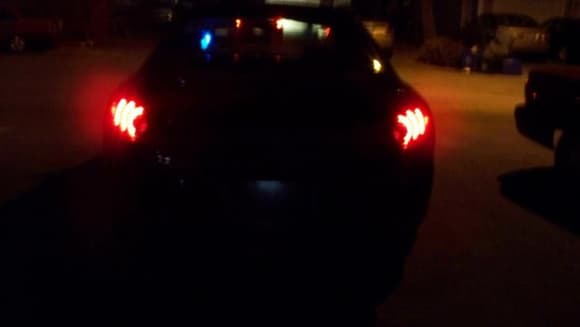 Led tails at night