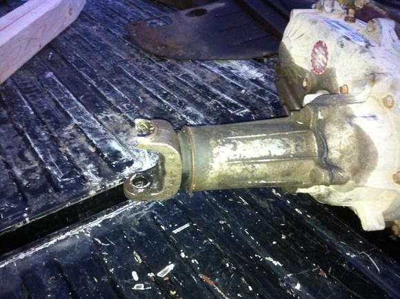 Broke the slip yoke