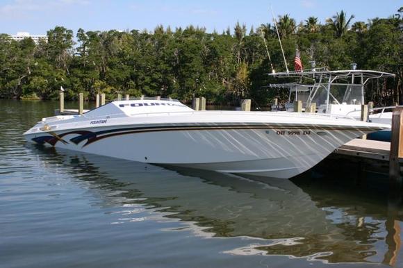 38 foot Fountain Fever
Twin 502 CID supercharged Chevys
Bravo II outdrives