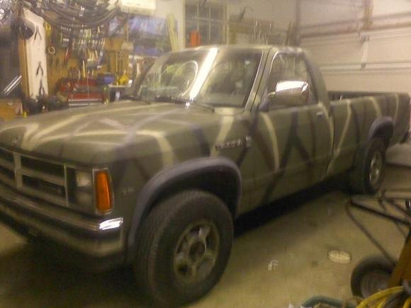 right after paint, with stock tires