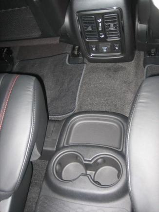 Base console that is available with captains chairs.