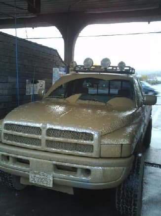 We got kicked out of this car wash.