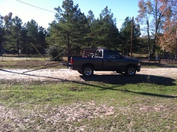 Moving the deer stand around