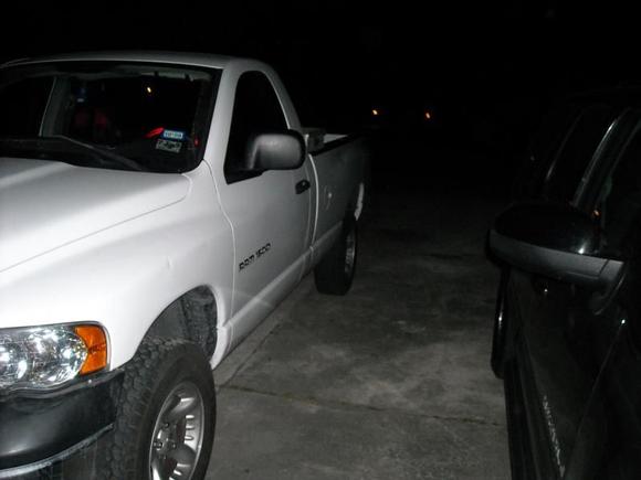 This is right after I installed the three inch lift. (2-28-09)