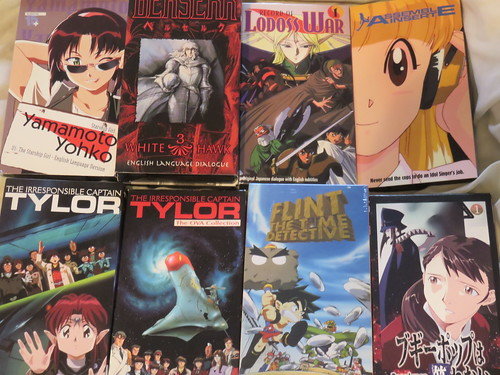 Found a box of my old anime VHS tapes The white
