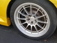 Eneki NT03+M 18x10.5 +30 Rear.  Need new tires.