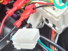 Taps from aswc1 red wire to red wire (connected main radio harness) and aswc1 black to black (main radio harness)