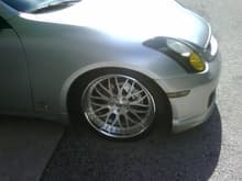 rim with silver brake cover