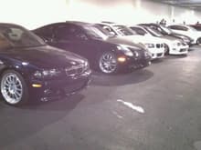 lowballers meet...sadly, i was probably the tallest car there.. can't hate though, slammed cars are sick..