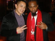 Me and Tech N9ne at a private birthday party for KC Chief Kolby Smith.