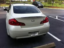 first mod! debadge the INFINITI and G35 letters