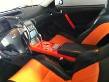 Custom interior leather, Jensen touchscreen navi system and two 12 inch subwoofers pioneers