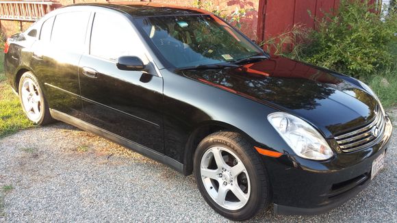 Thank you for accepting me. I've learned so much on these forums! This is my bone stock 2003 G35 w/Sport Package and Premium Package-127,571mi. Followed this lovely lady as it traveled with an Admiral that transferred from Hawaii to Newport News, VA