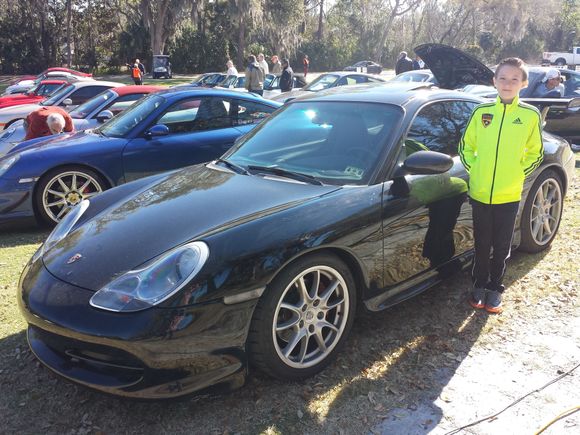 Parked in the Porsche corral