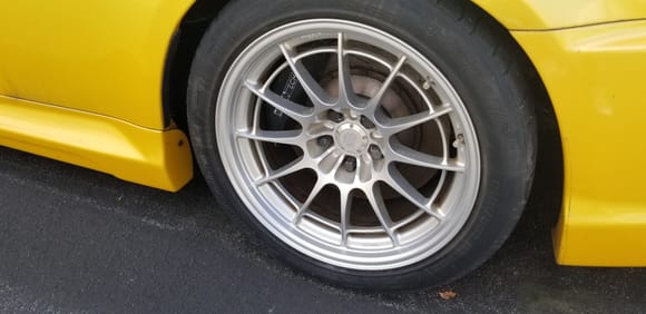 Eneki NT03+M 18x10.5 +30 Rear.  Need new tires.