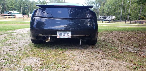 Cut the stock rear diffuser off, looks more aggressive i think