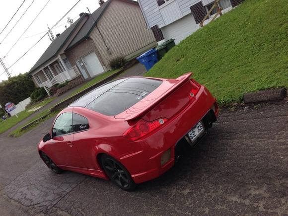 infiniti g35 , red , gtr body kit                        #g35#redcar#monbb#bodykit#gtrstyle#34#infiniti#car#passion#flash#sun#love2ride