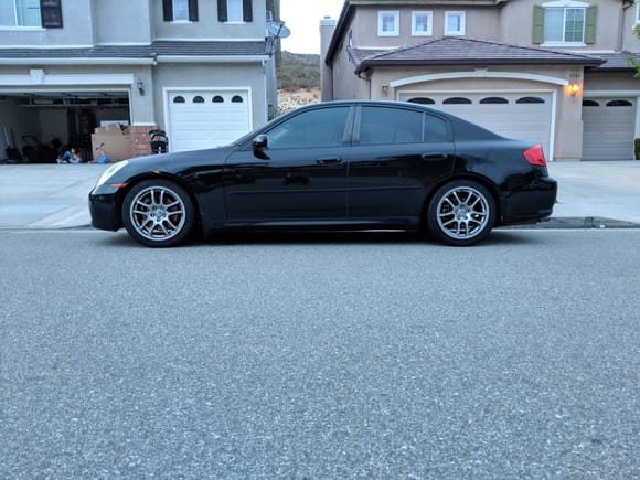 Hey G fam, this is how I'm currently sitting. Lowered on tein s techs and stock 18s. I would like to fill the gap a little more and would like to go 19s, bit I'm not sure what offset go with to be flush.