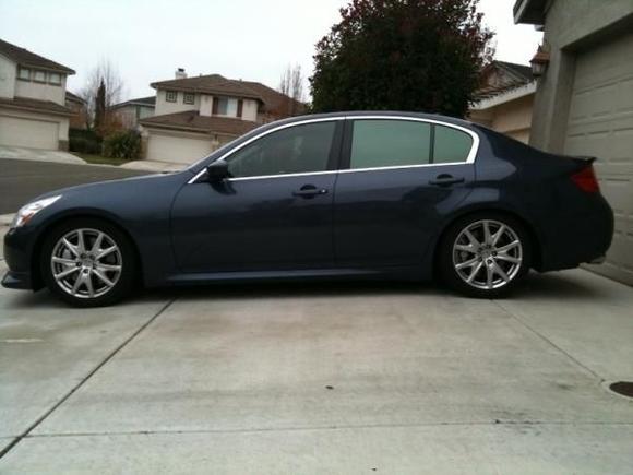 2009 G37s side Eibach PK, no spacers