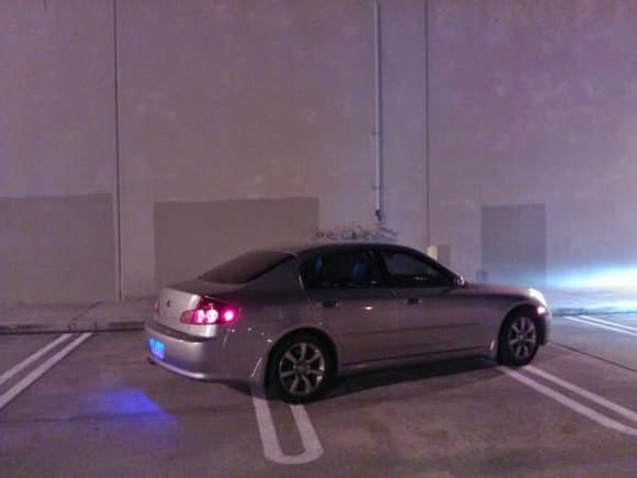 Cell phone picture. Not sure why it looks like I have blue interior lights. Interior is white LED.