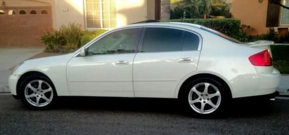 My &quot;new car&quot;.  I first saw this car at the autoshow in Dec 2001 and said at that time that I would one day have one.

Well, March 14, 2013 became the day; 2003 G35 with Premium and Luxury packages and 120K miles.  The car is spotless inside and out.