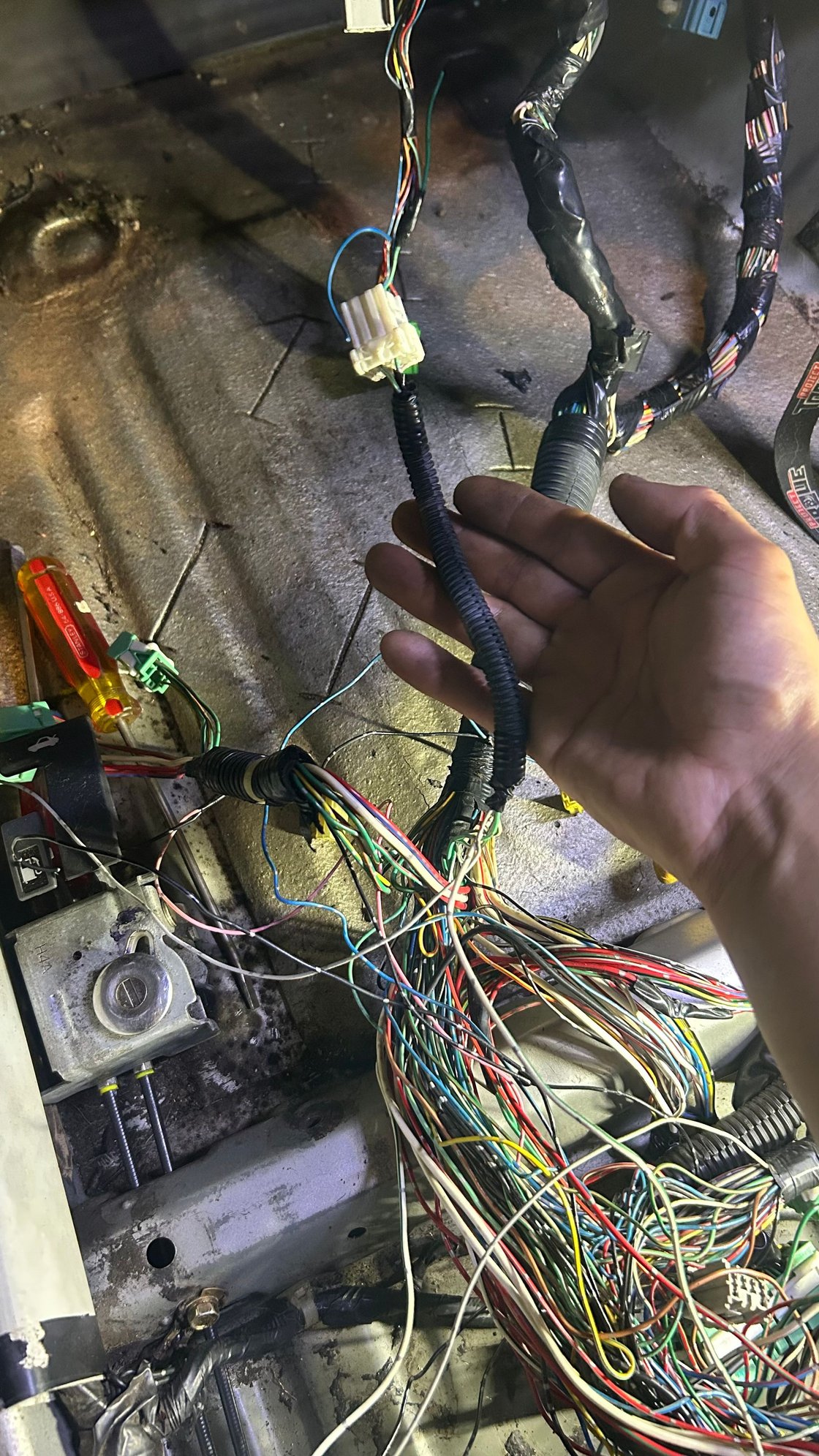 Brake switch connector. Photo A