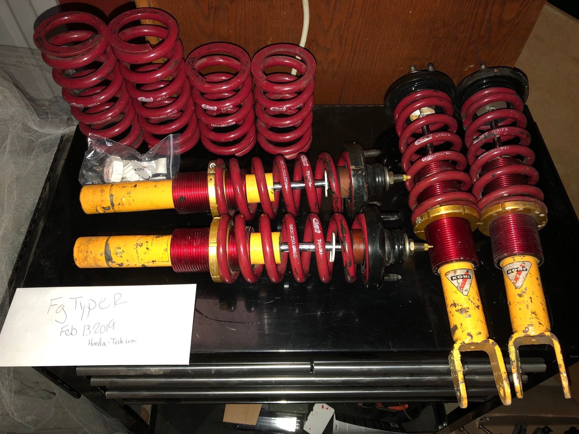 EK Ground Control/Koni Coilovers. Street and Race springs. 800 HondaTech Honda Forum