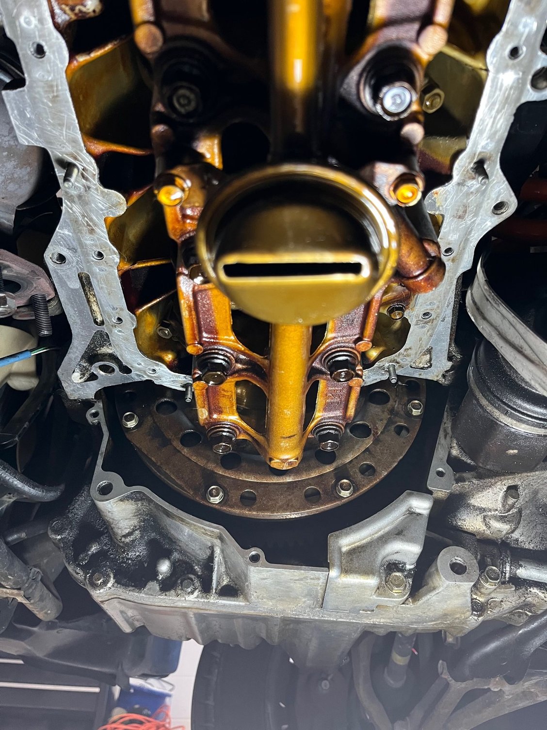 Oil leak, not sure if oil pan or rear main HondaTech Honda Forum