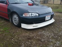 That brand new J's racing lip from ICB. This baby is put away until next year already. Haha just a quick test fit.