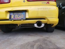 angle of muffler is fixed
