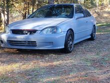 My daily beater ej with a b18b1/b16 trans fbo. Its slept on and preparing for 15+ pounds of boost!