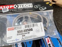Stoptech braided lines and Hawk HPS front/rear pads 
